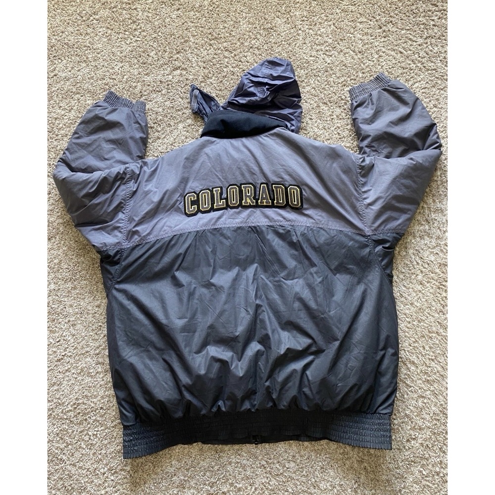 Vintage 90's Team Nike Colorado Buffaloes University Puffer Jacket Men's MEDIUM - Picture 7 of 12